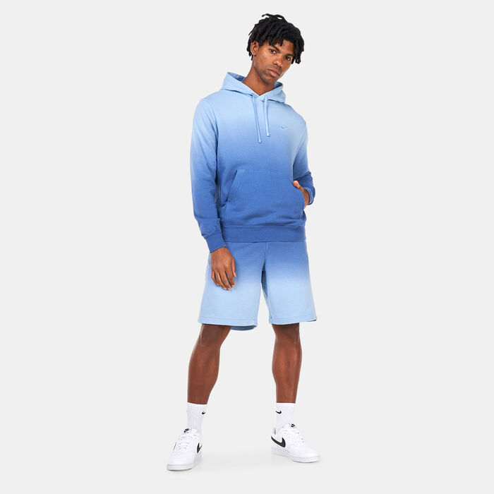 Nike Men’s Sportswear Club Fleece+ French Terry Dip-Dyed Hoodie Blue Nike Men’s Sportswear Club Fleece+ French Terry Dip-Dyed Hoodie Blue image number 2