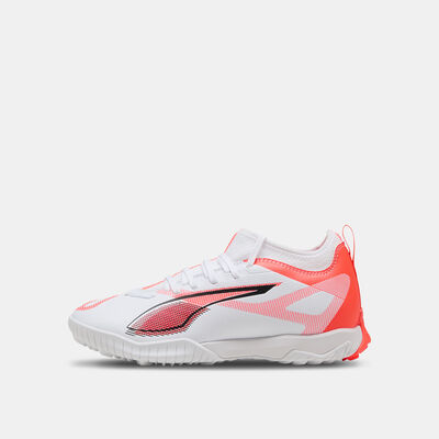 PUMA Kids' ULTRA 5 MATCH+ Turf Ground Football Shoes White PUMA Kids' ULTRA 5 MATCH+ Turf Ground Football Shoes White