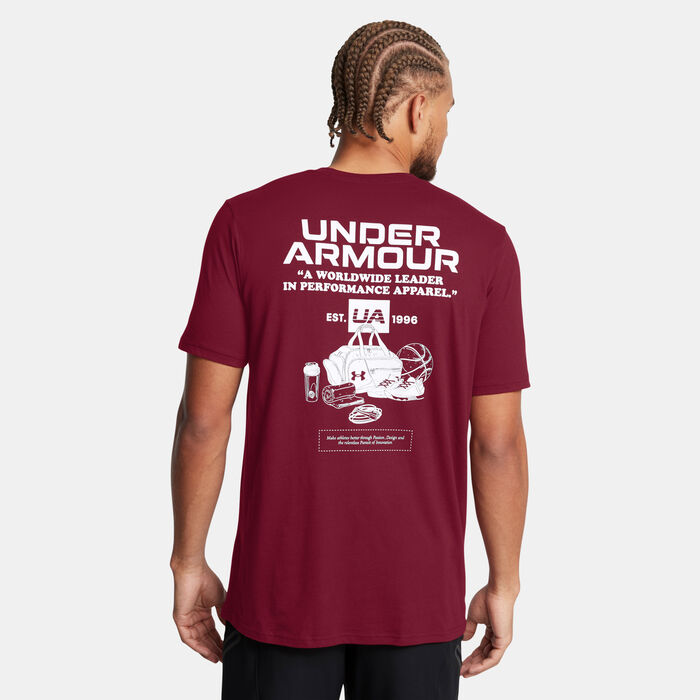 Under Armour Men's Archive Vintage T-Shirt Red image number 1
