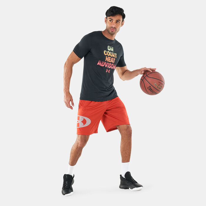 Under Armour Men's UA B-Ball Heat Advisory T-Shirt Black Under Armour Men's UA B-Ball Heat Advisory T-Shirt Black image number 2