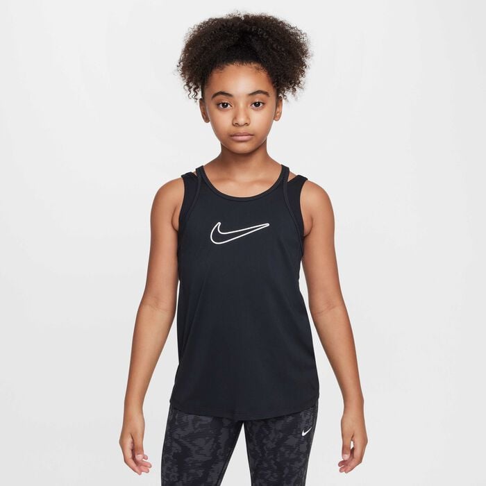 Nike Kids' One Classic Dri-FIT Tank Top Black Nike Kids' One Classic Dri-FIT Tank Top Black image number 0