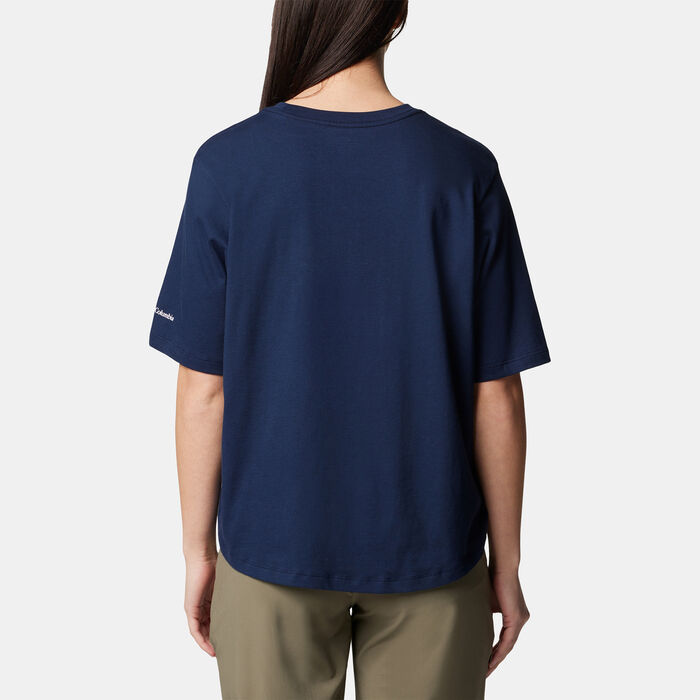 Columbia Women's North Cascades™ Relaxed T-Shirt Blue Columbia Women's North Cascades™ Relaxed T-Shirt Blue image number 1
