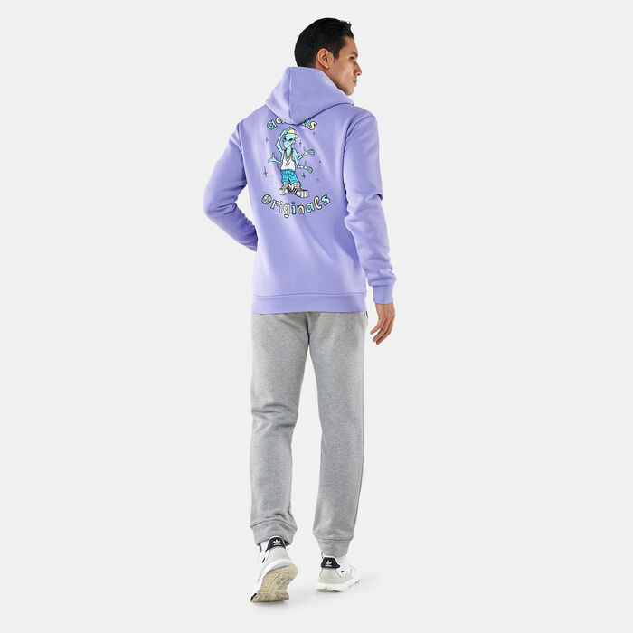adidas Originals Men's Stoked Ali Hoodie Purple image number 2
