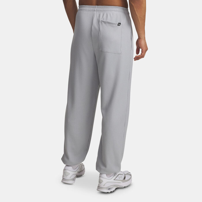 Under Armour Men's Rival Waffle Sweatpants Grey Under Armour Men's Rival Waffle Sweatpants Grey image number 1