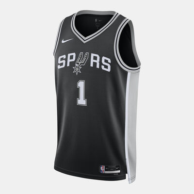 Nike Men 22/23 NBA San Antonio Spurs Icon Edition Swingman Basketball Jersey Black