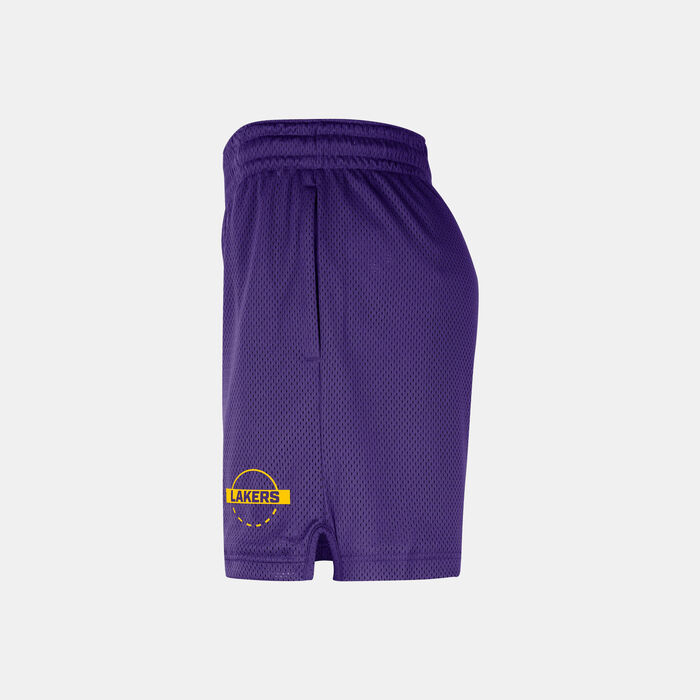 Nike Men's Los Angeles Lakers Mesh Basketball Shorts Purple Nike Men's Los Angeles Lakers Mesh Basketball Shorts Purple image number 2