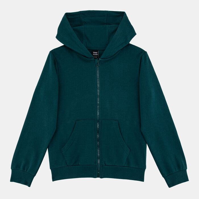 Sun and Sand Sports Kids' Zipper Hoodie Green Sun and Sand Sports Kids' Zipper Hoodie Green image number 0
