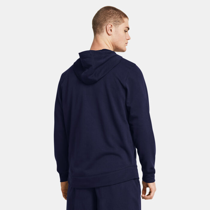 Under Armour Men's UA Rival Terry LC Full Zip Hoodie Blue Under Armour Men's UA Rival Terry LC Full Zip Hoodie Blue image number 1