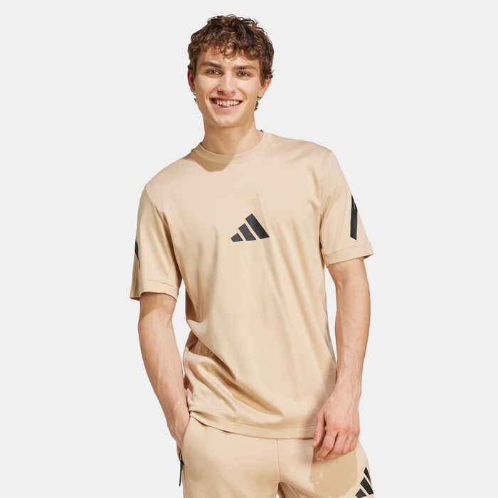adidas Men's Z.N.E. T-Shirt Beige adidas Men's Z.N.E. T-Shirt Beige image number 0
