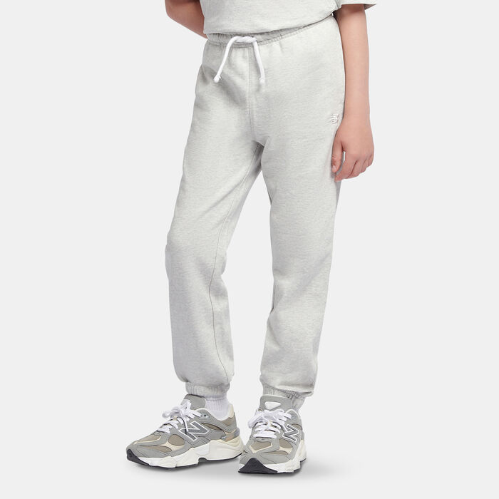 New Balance Kids' French Terry Small Logo Joggers Grey New Balance Kids' French Terry Small Logo Joggers Grey image number 0