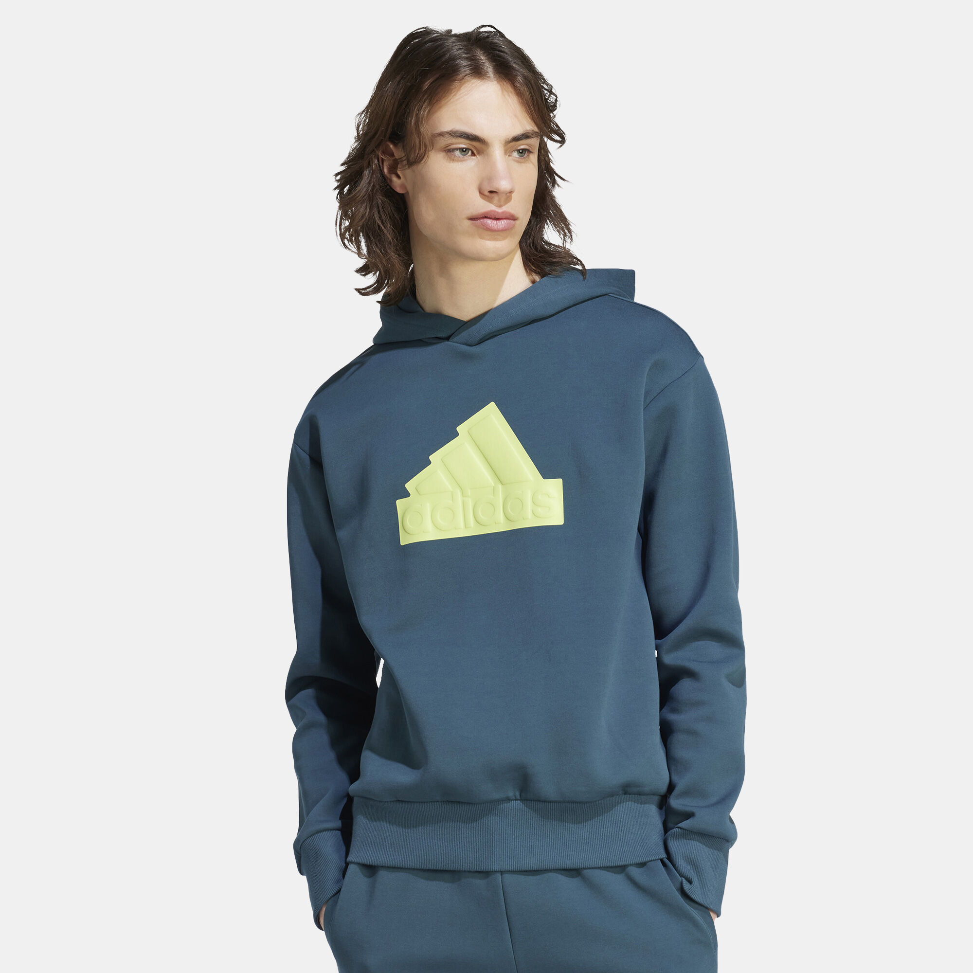 Buy adidas Men s Future Icons Badge Of Sport Hoodie Blue in KSA SSS