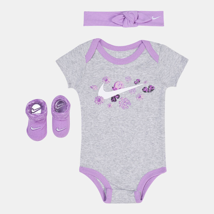 Nike Kids' Floral 3-Piece Mini Set Grey Nike Kids' Floral 3-Piece Mini Set Grey image number 0