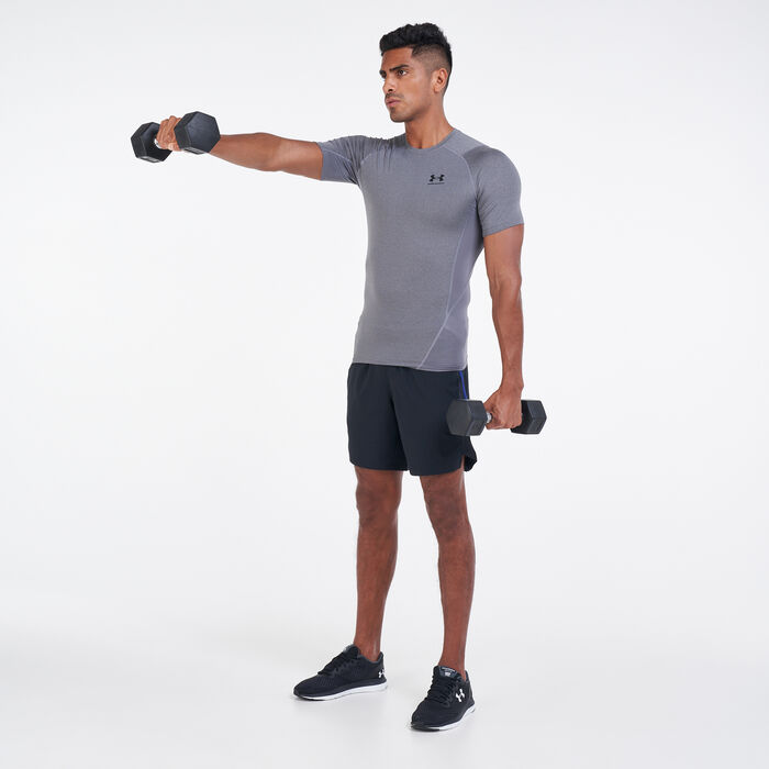 Under Armour Men's HeatGear® Armour T-Shirt Grey Under Armour Men's HeatGear® Armour T-Shirt Grey image number 2
