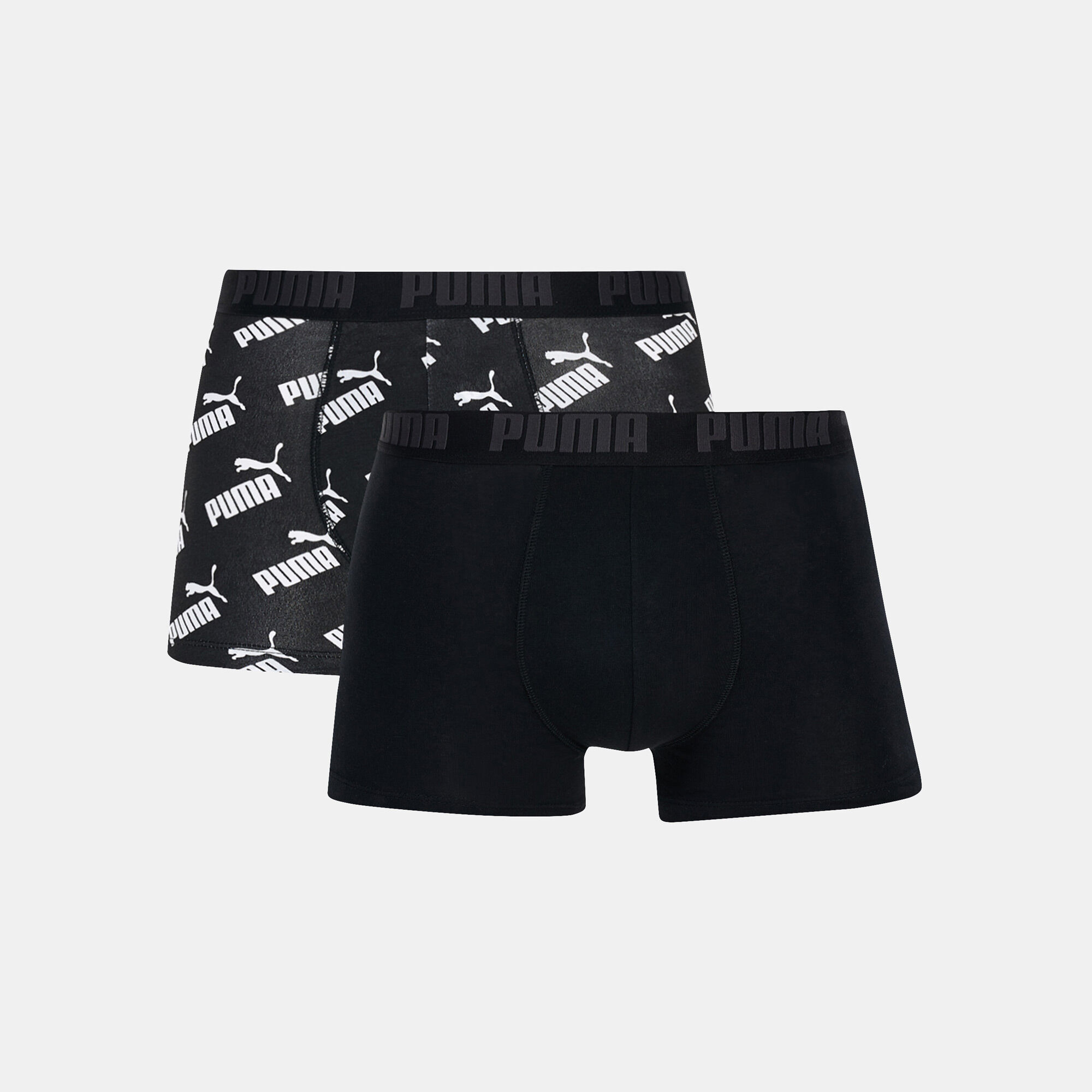 Men s Allover Print Logo Boxers 2 Pack Black PUMA in KSA SSS