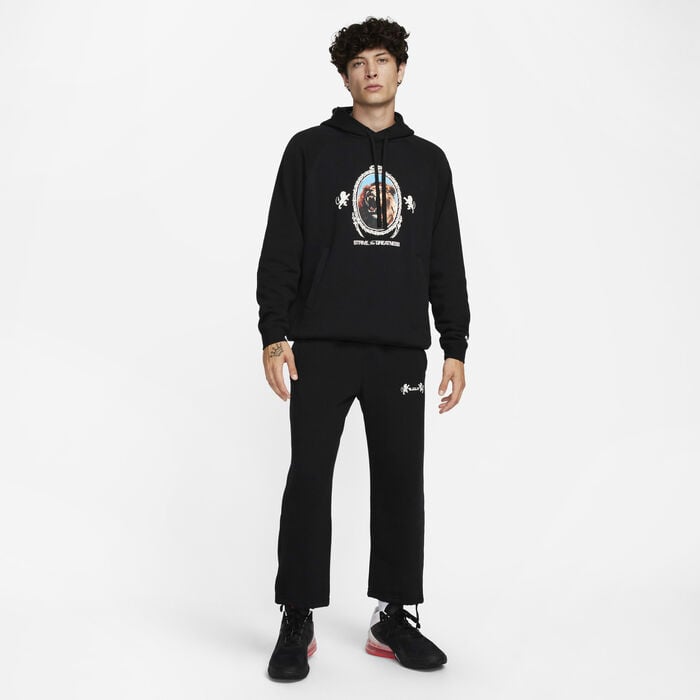 Nike Men's LeBron Open Hem Fleece Trousers Black Nike Men's LeBron Open Hem Fleece Trousers Black image number 5