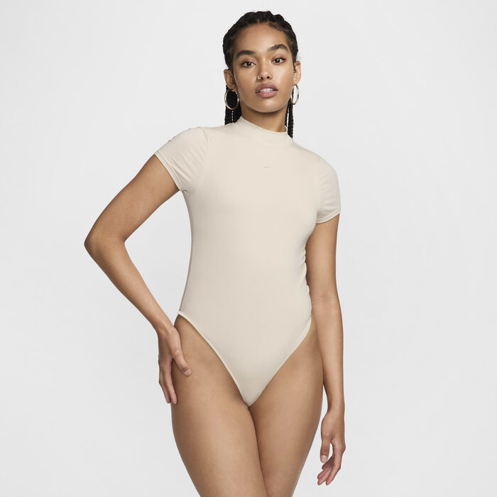 Nike Women's Sportswear Chill Bodysuit Beige Nike Women's Sportswear Chill Bodysuit Beige image number 0