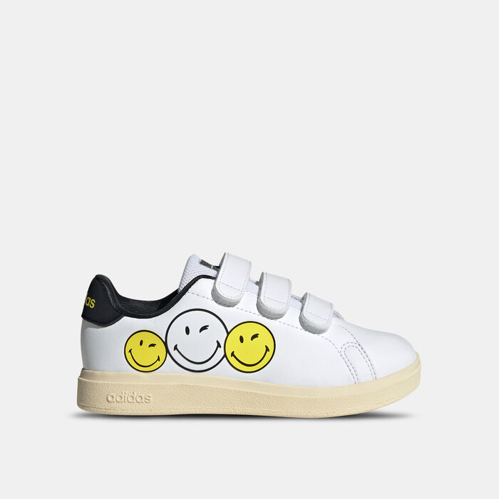 adidas Kids' Smiley Advantage 2.0 Shoes White adidas Kids' Smiley Advantage 2.0 Shoes White image number 0