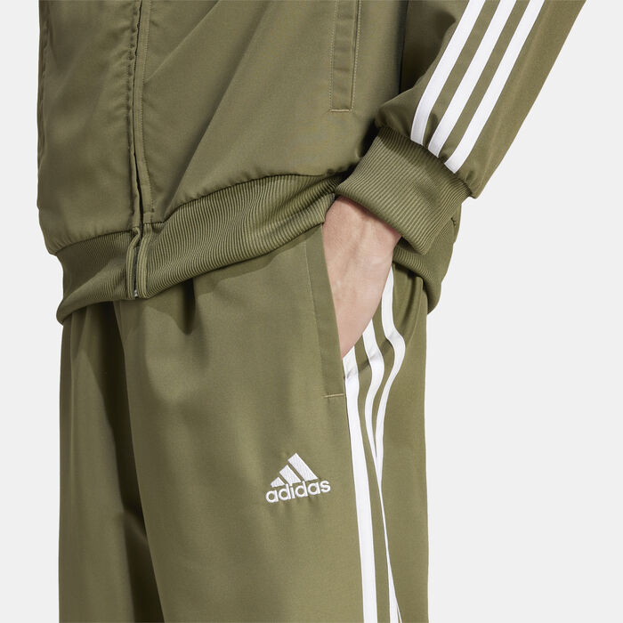 adidas Men's 3-Stripes Woven Track Suit Green image number 3