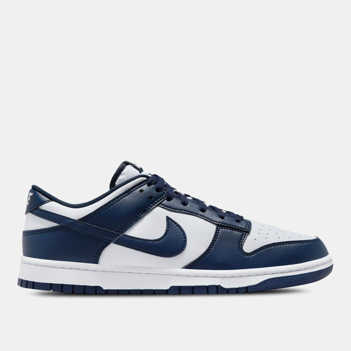 Nike Men's Dunk Low Retro Shoes Blue Nike Men's Dunk Low Retro Shoes Blue image number 1