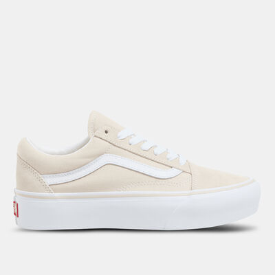 Vans Old Skool Platform Unisex Shoes Beige Vans Old Skool Platform Unisex Shoes Beige