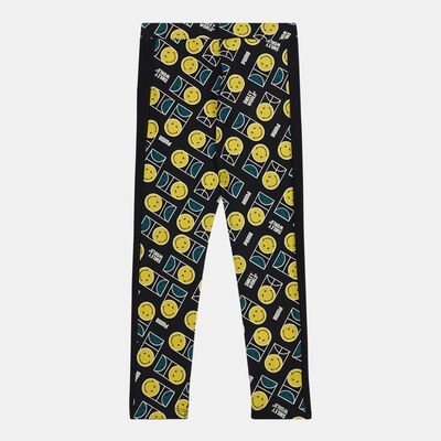 PUMA Kids' x SmileyWorld T7 Printed Leggings Black