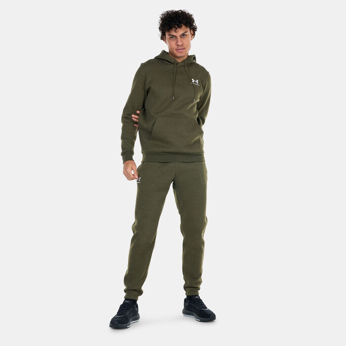 Under Armour Men's UA Essential Fleece Hoodie Green image number 2