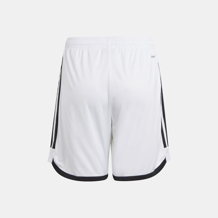 adidas Kids' Manchester United Home Shorts - 2023/24 White adidas Kids' Manchester United Home Shorts - 2023/24 White image number 1