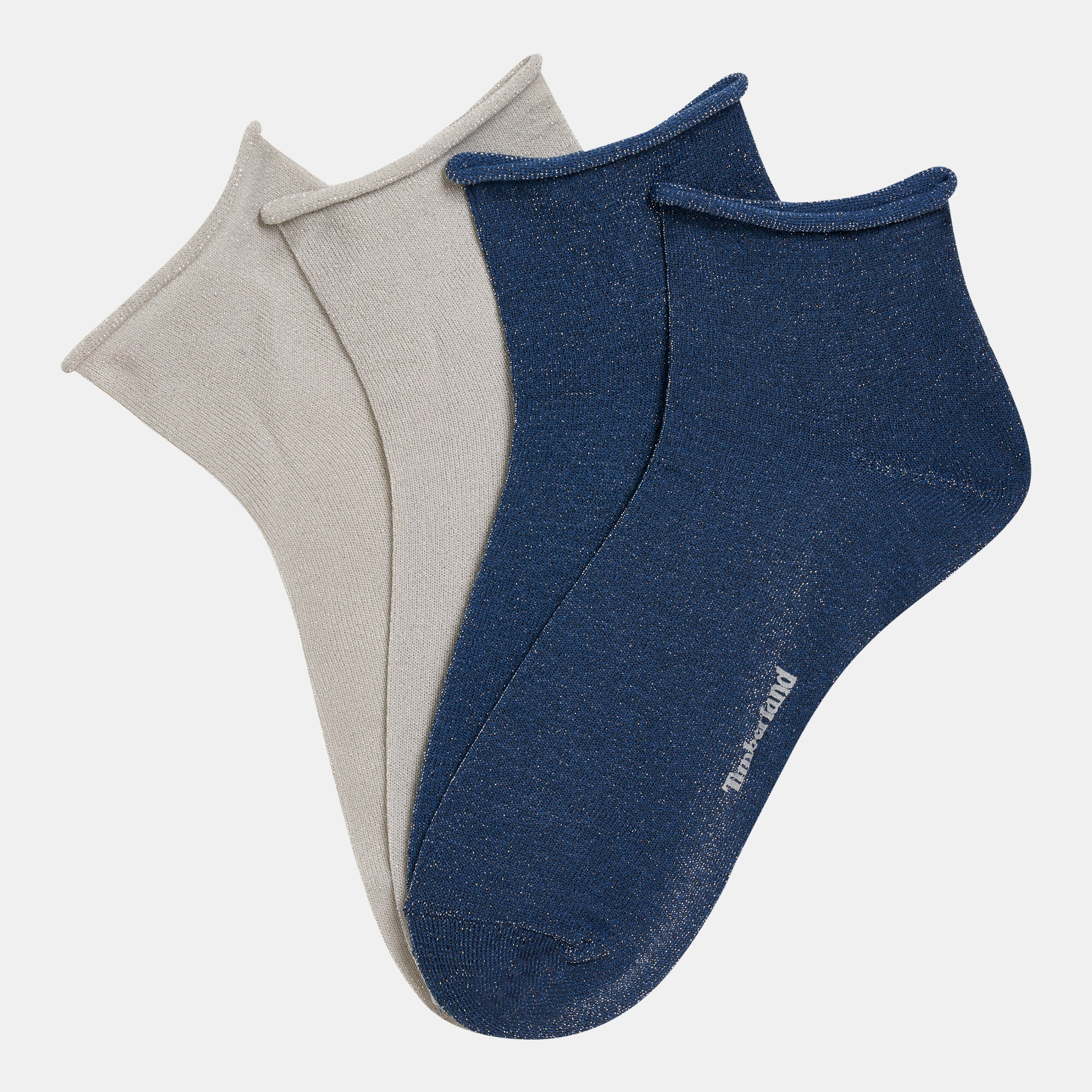 Timberland Roll Top Ankle Socks 2 Pack Blue in KSA SSS