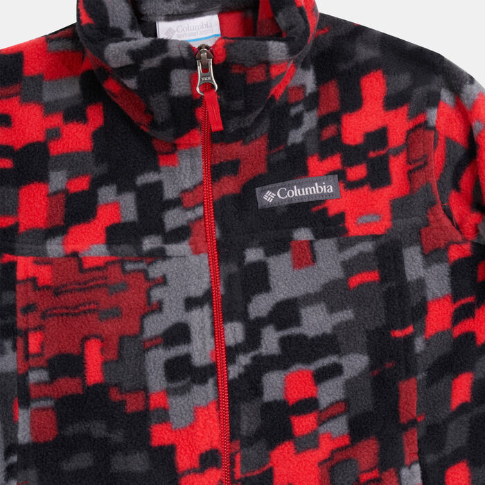Columbia Kids' Zing™ III Printed Fleece Jacket Red image number 2