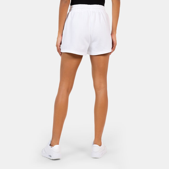 New Era Women's NBA Los Angeles Lakers Wordmark Shorts White New Era Women's NBA Los Angeles Lakers Wordmark Shorts White image number 1