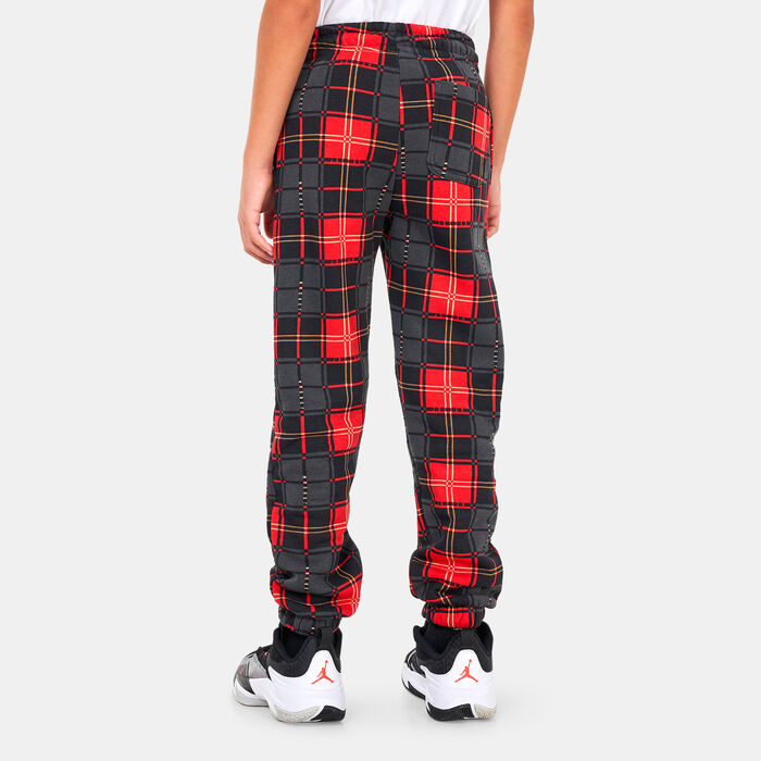 Jordan Kids' Essentials Plaid Sweatpants Black Jordan Kids' Essentials Plaid Sweatpants Black image number 1