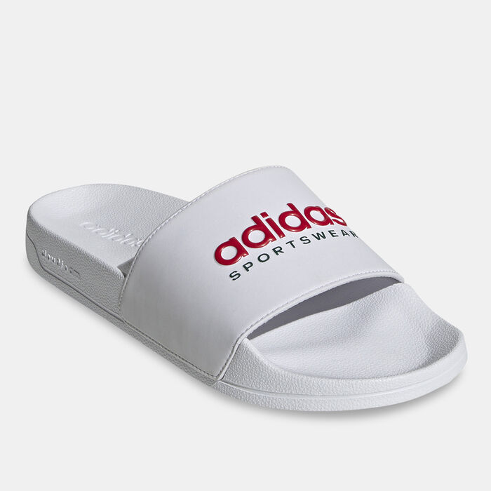 adidas Men's Adilette Shower Slides White adidas Men's Adilette Shower Slides White image number 0