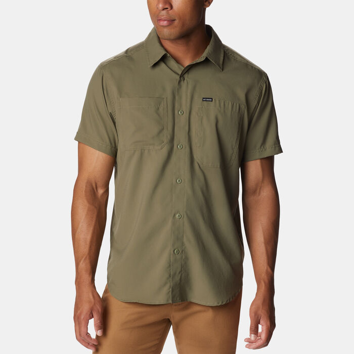 Columbia Men's Silver Ridge Utility Lite Hiking Shirt Green Columbia Men's Silver Ridge Utility Lite Hiking Shirt Green image number 0