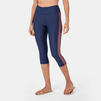 COEGA Women's 3/4 Swimming Leggings Blue