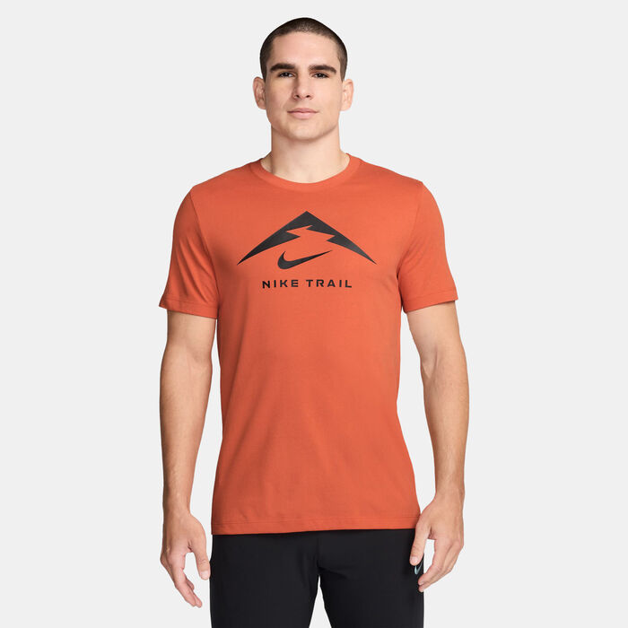 Nike Men's Dri-FIT Trail Running T-Shirt Orange Nike Men's Dri-FIT Trail Running T-Shirt Orange image number 0