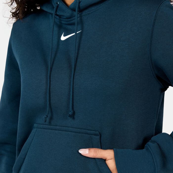 Nike Women's Sportswear Phoenix Fleece Hoodie Blue Nike Women's Sportswear Phoenix Fleece Hoodie Blue image number 3