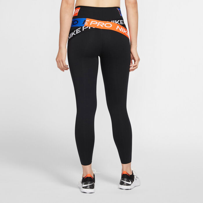 Nike Women's One Luxe Icon Clash Training Leggings (Dark Raisin/Black,  XX-Small)