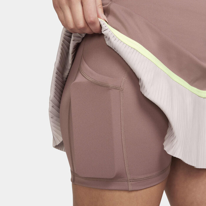 Nike Women's Dri-FIT Advantage Tennis Skirt Pink image number 4