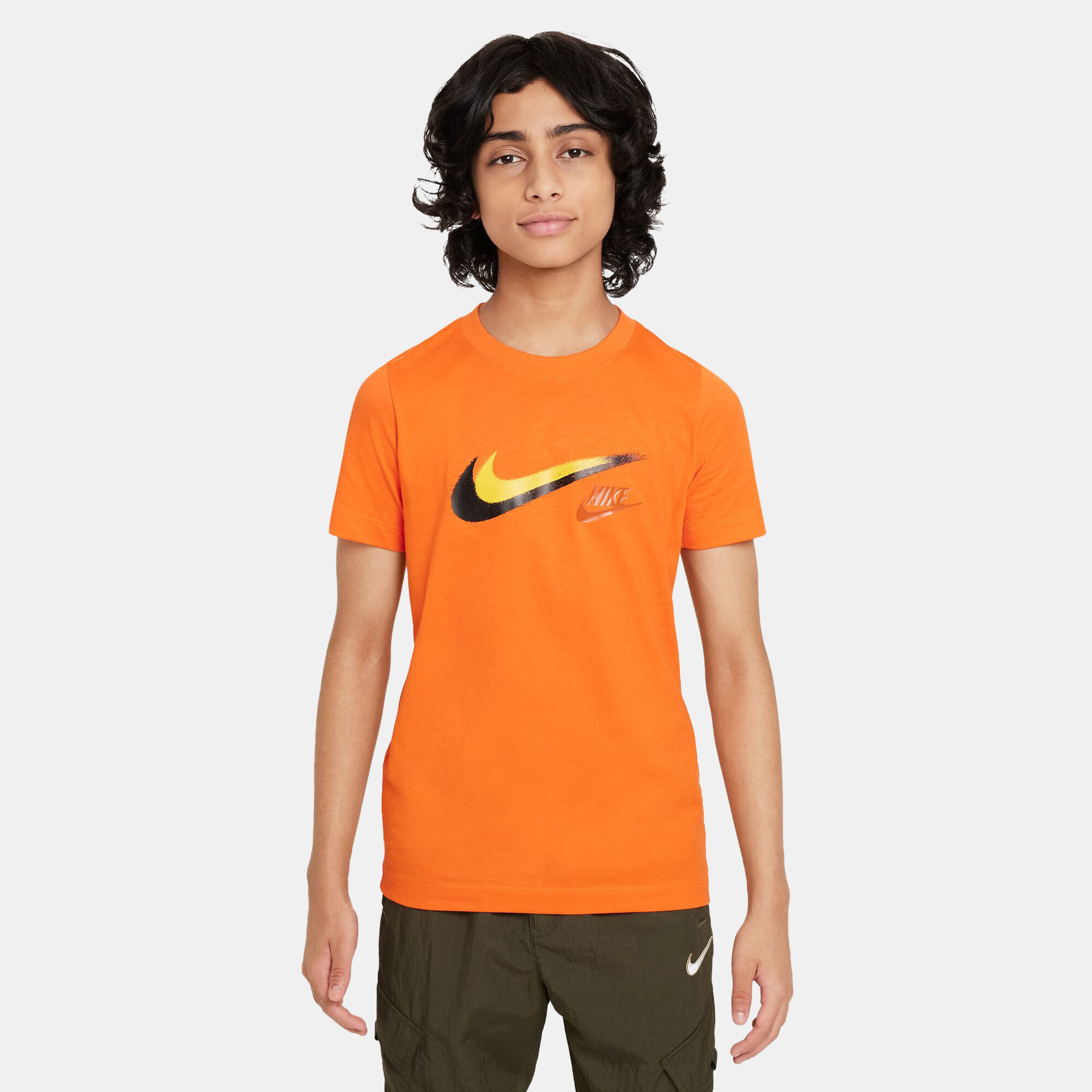 Kids orange nike shirt online