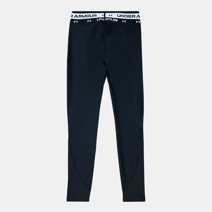 Under Armour Kids' HeatGear® Armour Leggings Black Under Armour Kids' HeatGear® Armour Leggings Black image number 1