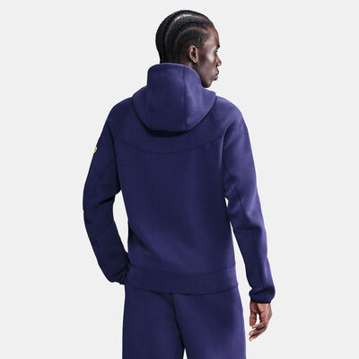 Nike Men's FC Barcelona Tech Windrunner Fleece Football Full-Zip Hoodie Purple