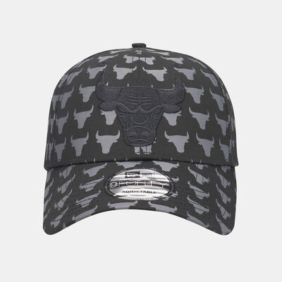 New Era Men's NBA Chicago Bulls Team Monogram 9FORTY Cap Black