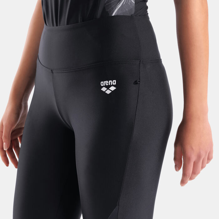 Arena Women's Modesty 3/4 Swimming Leggings Black Arena Women's Modesty 3/4 Swimming Leggings Black image number 3