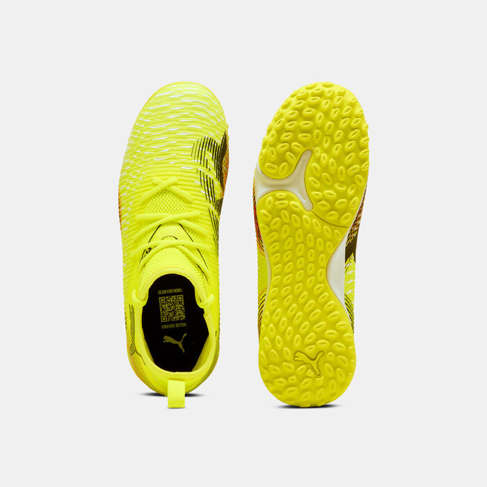 PUMA Kids' FUTURE 8 MATCH+ Turf Ground Football Shoes Black image number 3