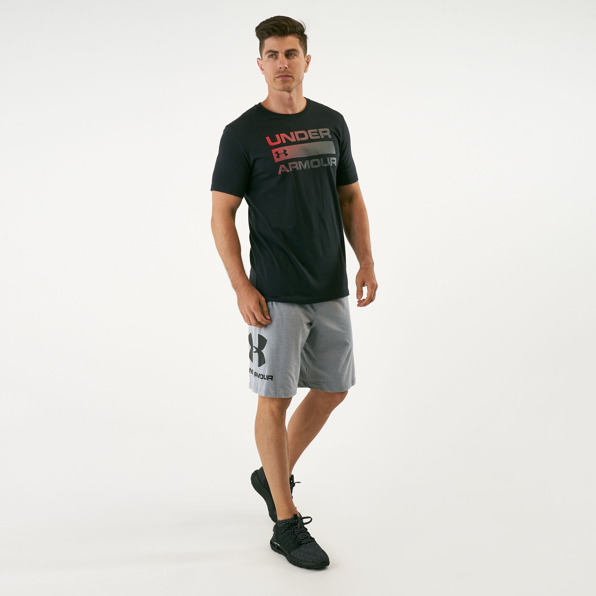 Buy Under Armour Men s Sportstyle Cotton Graphic Shorts Mettalic