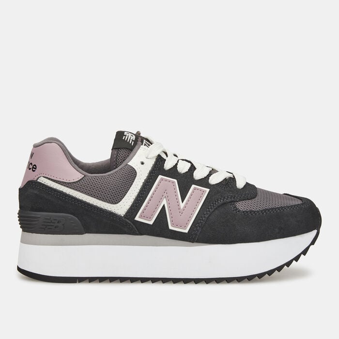 New Balance Women's 574+ Shoes Black New Balance Women's 574+ Shoes Black image number 0