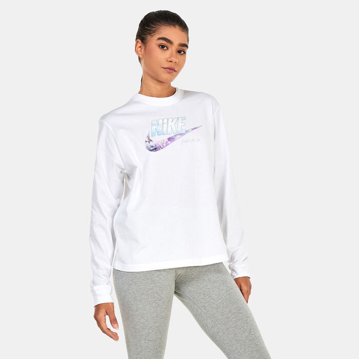 Nike Women's Sportswear Boxy T-Shirt White Nike Women's Sportswear Boxy T-Shirt White image number 0