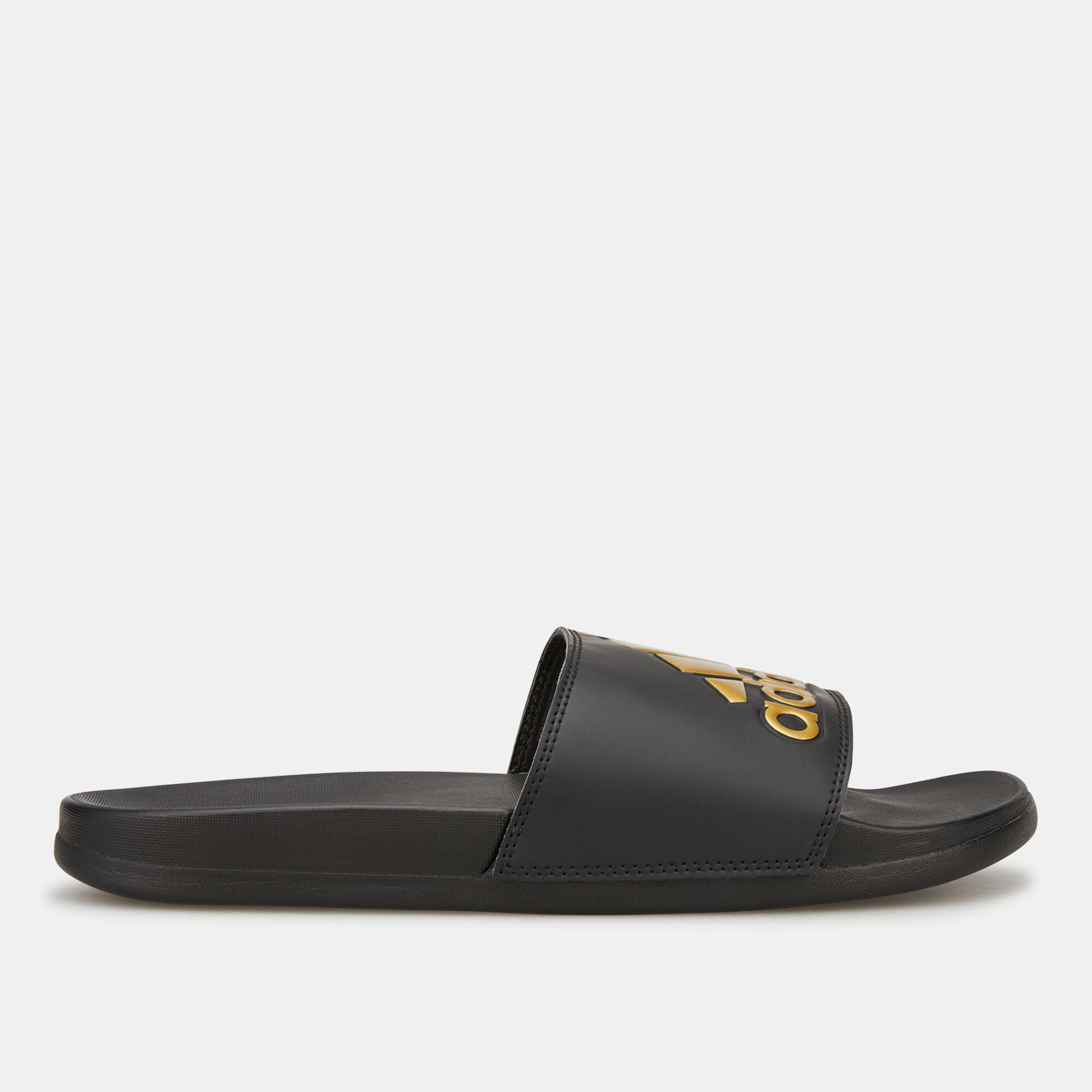 Adidas adilette cloudfoam clearance plus logo slides