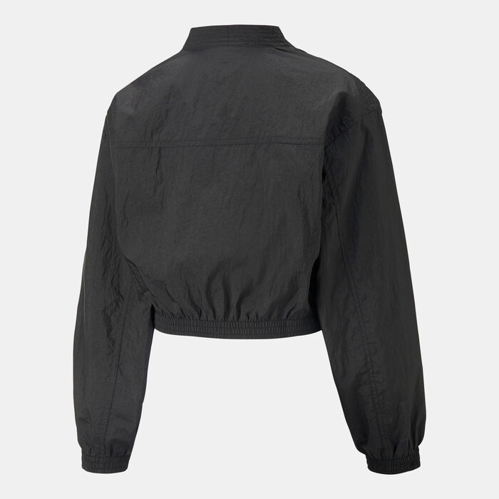 PUMA Women's Dare To Woven Jacket Black PUMA Women's Dare To Woven Jacket Black image number 1