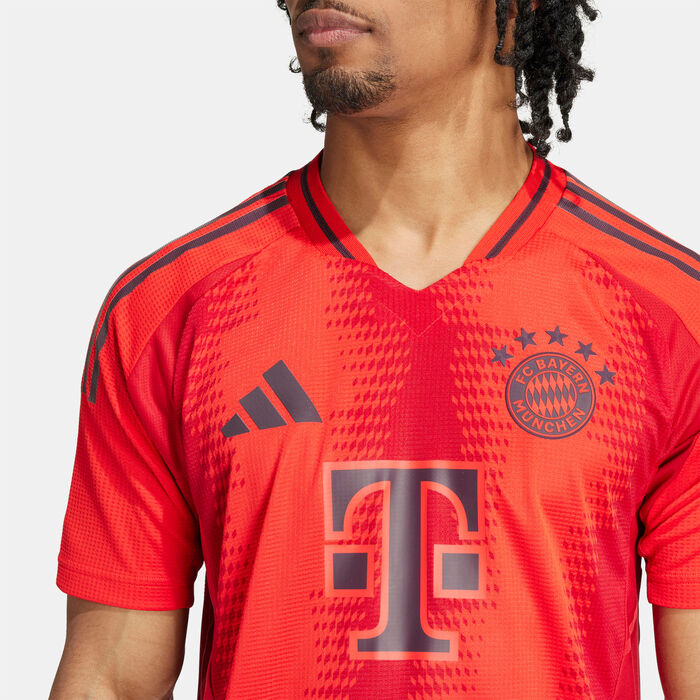 adidas Men's FC Bayern Home Authentic Football Jersey - 2024/25 Red adidas Men's FC Bayern Home Authentic Football Jersey - 2024/25 Red image number 3